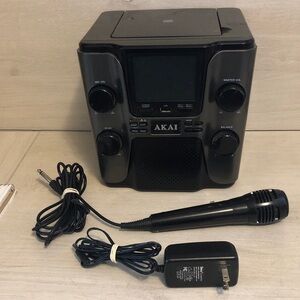 Akai KS-505 portable karaoke Machine system CD Player Please Read